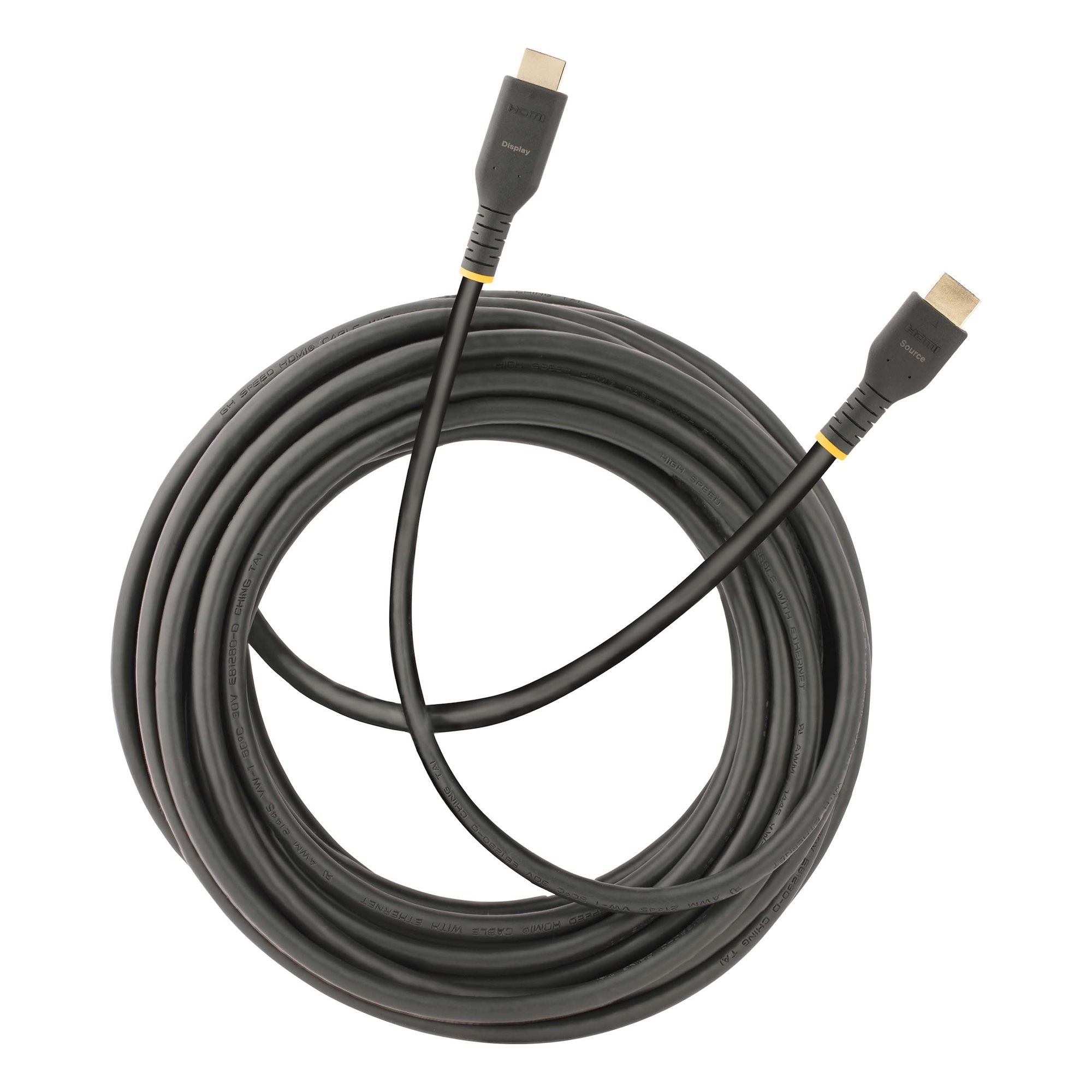 Cable Hdmi De 10M Activo - Hdmi 2.0 4K 60Hz Uhd - Resistente - Con Fibra De Aramida - Cable Hdmi De Alta Velocidad Con Ethernet - Startech.Com Mod. Rh2A-10M-Hdmi-Cable