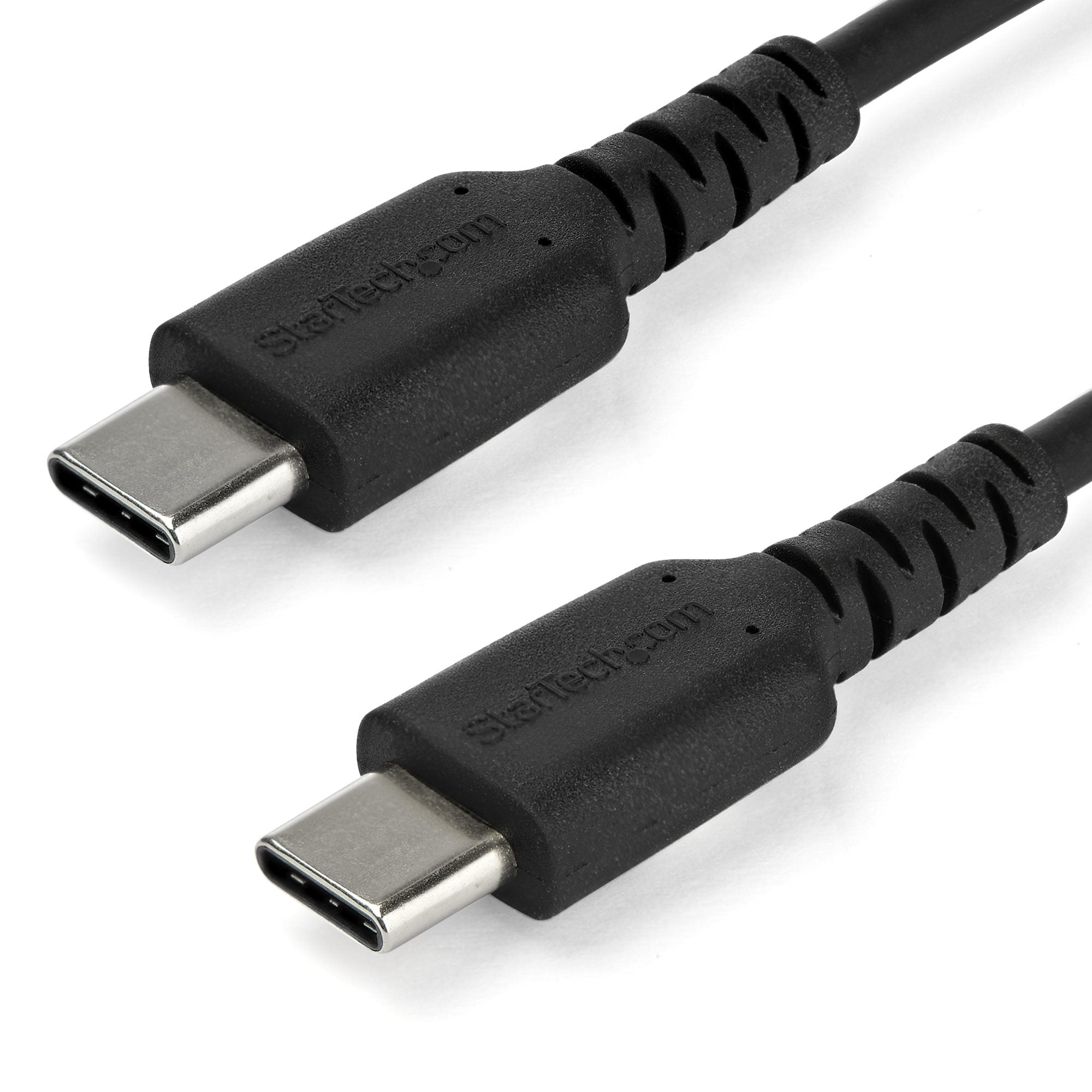 Cable De 1M De Carga Usb C - De Carga Rapida Usb 2.0 Tipo C A Usb C Revestimiento Tpe De Fibra De Aramida M/M 60W Negro - Startech.Com Mod. Rusb2Cc1Mb