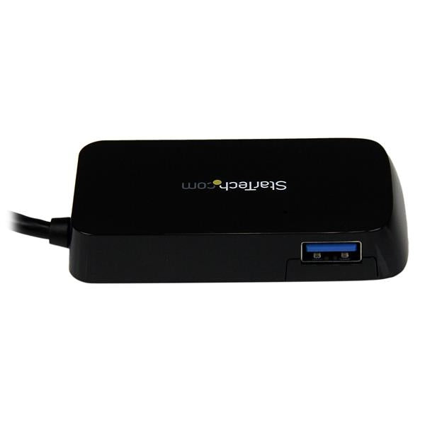 Adaptador Concentrador Hub  Usb 3.0 Super Speed 4 Puertos Salidas Portátil Para Laptop Computadora - Negro - Startech.Com Mod. St4300Minu3B