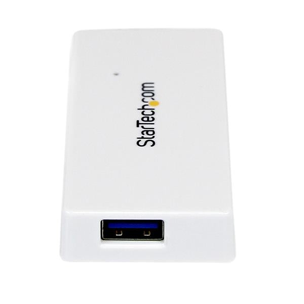 Adaptador Concentrador Hub Usb 3.0 Super Speed 4 Puertos Salidas Portátil Para Laptop Computadora - Blanco - Startech.Com Mod. St4300Minu3W