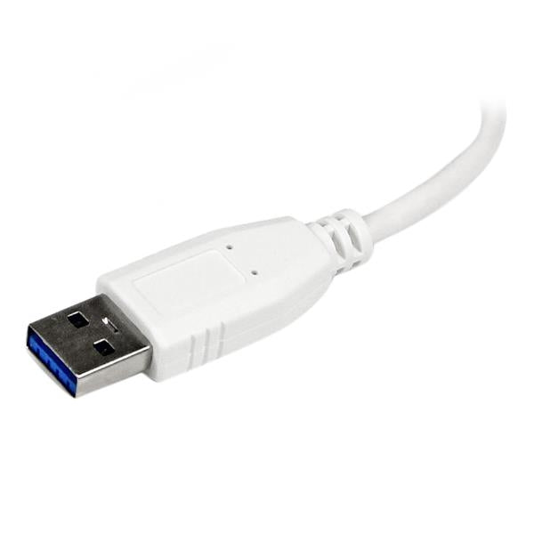 Adaptador Concentrador Hub Usb 3.0 Super Speed 4 Puertos Salidas Portátil Para Laptop Computadora - Blanco - Startech.Com Mod. St4300Minu3W