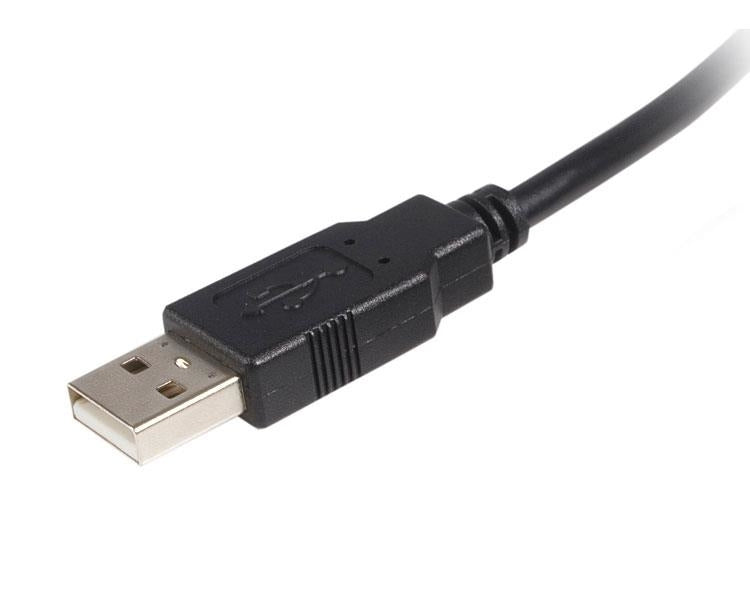 Cable Usb De 3M Para Impresora - 1X Usb A Macho - 1X Usb B Macho - Adaptador Negro - Startech.Com Mod. Usb2Hab3M