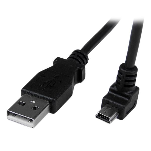 Cable Adaptador 2M Usb A Macho A Mini Usb B Macho Acodado En Angulo Hacia Abajo Para Telefonos Tablets Y Dispositivos Moviles - Startech.Com Mod. Usbamb2Md