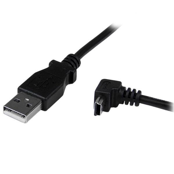 Cable Adaptador 2M Usb A Macho A Mini Usb B Macho Acodado En Angulo Hacia Abajo Para Telefonos Tablets Y Dispositivos Moviles - Startech.Com Mod. Usbamb2Md