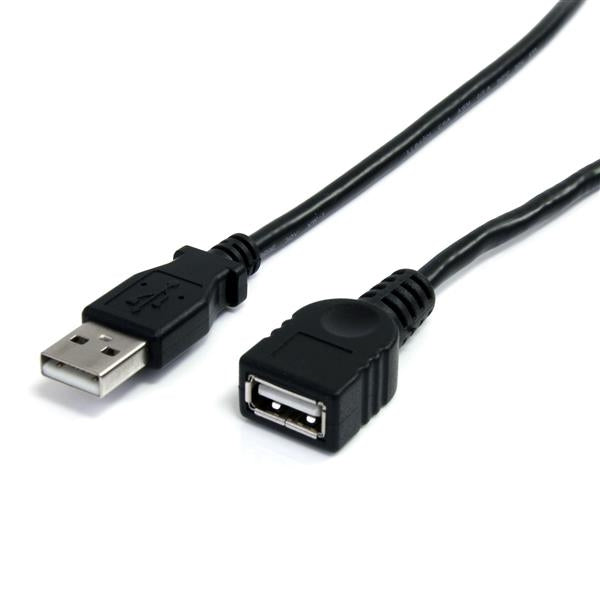 Cable De 1.8M De Extension Usb 2.0 De Alta Velocidad Hi Speed - Macho A Hembra Usb A - Extensor - Negro - Startech.Com Mod. Usbextaa6Bk