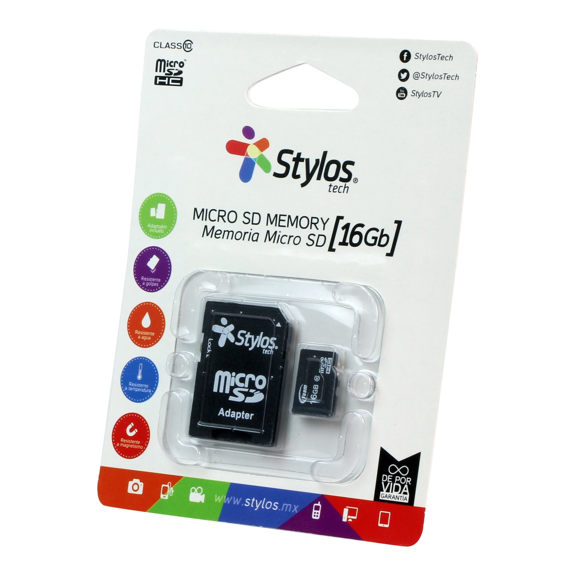 Memoria Micro Sd Stylos Stms161B 16Gb C/A Stylos.