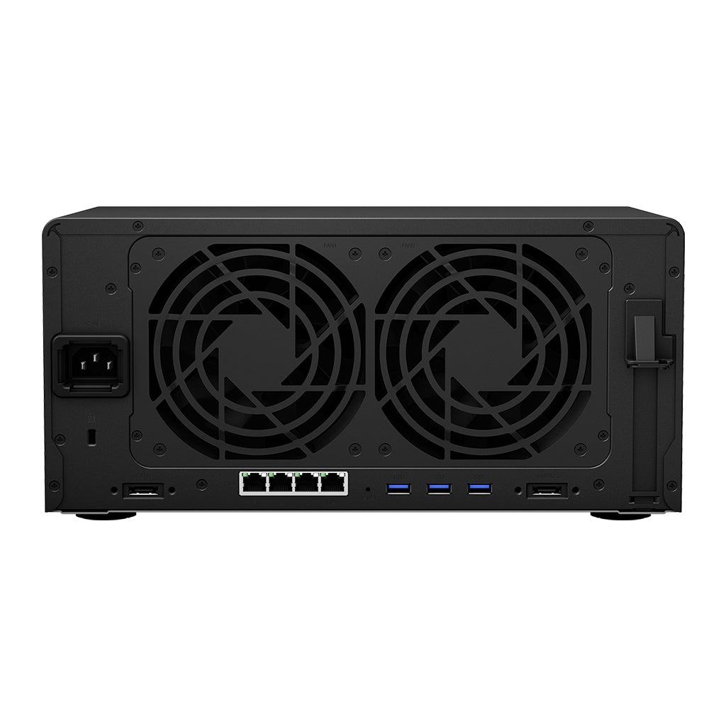 Nas Synology Ds1821+/ 8 Bahias Ampliables Hasta 18/Nucleo Cuadruple 2.2Ghz/4Gb Ddr4 Ampliable A 32Gb/Lan Gigabit X4/Usb 3.2 X4 /Hot-Swap/Soporta M.2 2280 Nvme/ No Incluye Discos