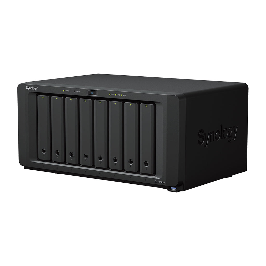 Nas Synology Ds1823Xs+ /8 Bahias Hasta 144 Tb /Nucleo Cuadruple 3.3 Ghz/8Gb Ddr4/  Lan 2 Gbe X2/ Lan 10Gbe X1/Usb 3.2 X3/ Hotswap/ Sin Discos Duros/ Amd Ryzen V1780B