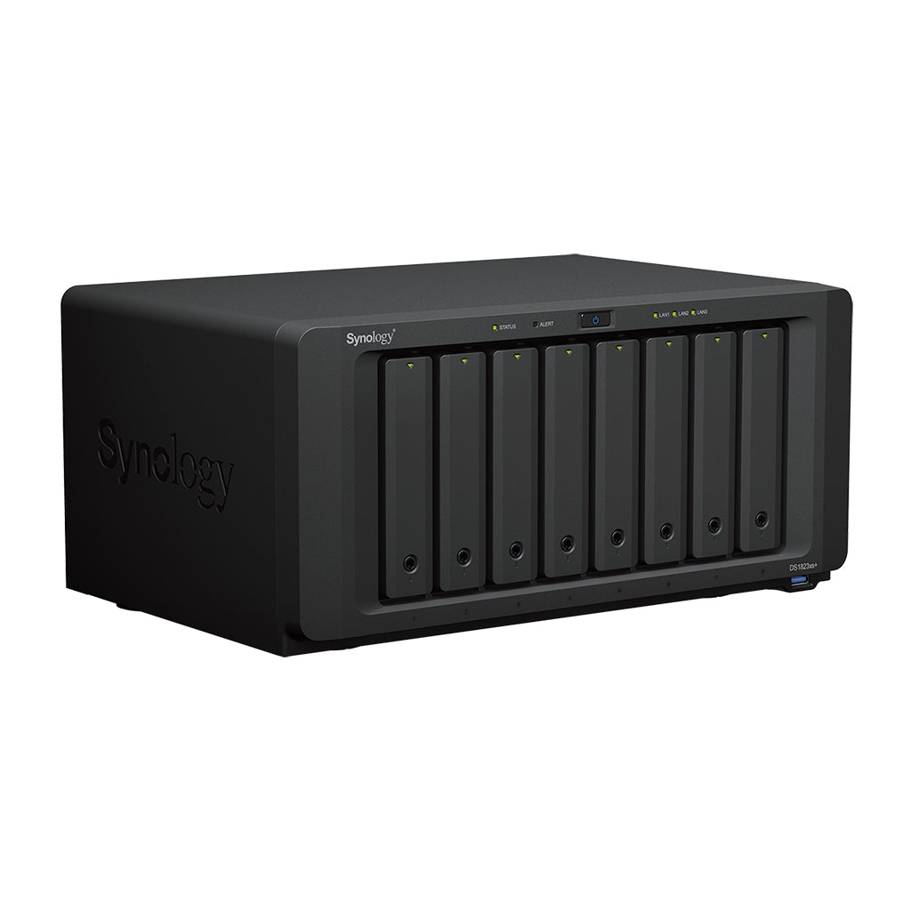 Nas Synology Ds1823Xs+ /8 Bahias Hasta 144 Tb /Nucleo Cuadruple 3.3 Ghz/8Gb Ddr4/  Lan 2 Gbe X2/ Lan 10Gbe X1/Usb 3.2 X3/ Hotswap/ Sin Discos Duros/ Amd Ryzen V1780B