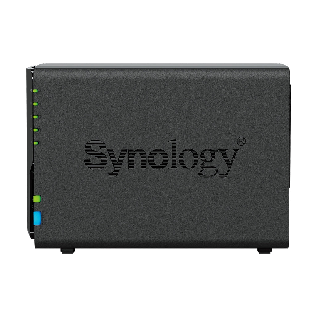 Nas Synology Ds224+ /2 Bahias Nucleo Cuadruple Hasta 2.7 Ghz 2Gb Ddr4, Ampliable Hasta 6Gb/2 Lan Gigabit/Usb 3.2 X2/Sata/Hot-Swap/ Sin Discos/ Intel Celeron J4125 /Hasta 36 Tb