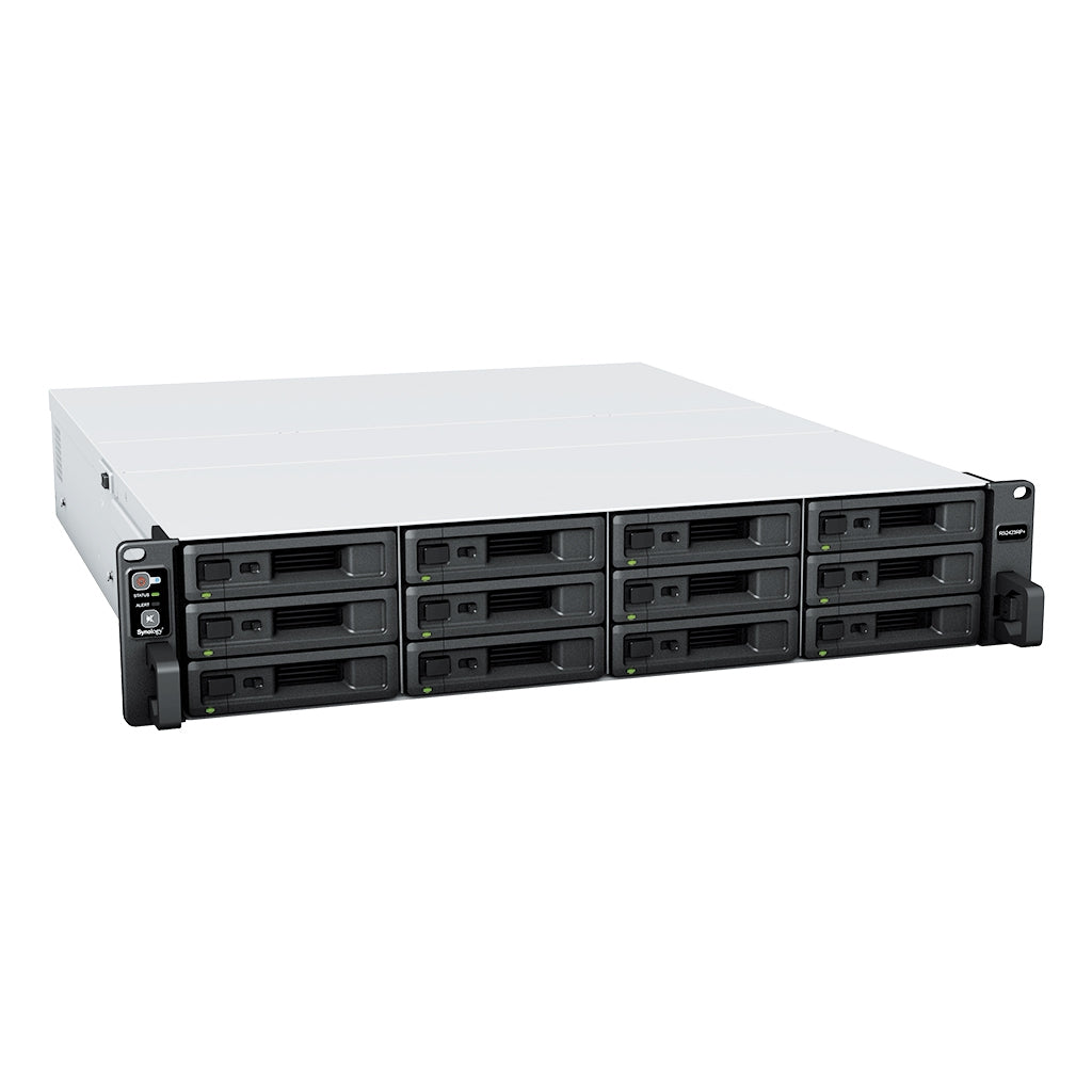 Nas Synology Rs2423+ /12 Bahias /Nucleo Cuadruple 3.3Ghz/8Gb Ddr4/Hasta 216 Tb /Lan Gigabit X2/ Lan 10Gbe X1/ Usb 3.2 X2/Hotswap/ Amd Ryzen V1780B