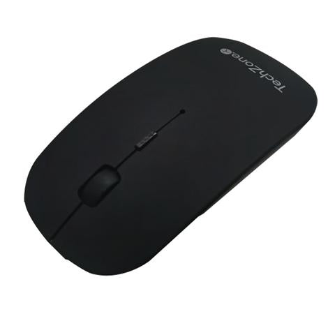 Mouse Inalámbrico Techzone Tz18Mouinamp-Ng Slide Black De Batería Recargable 1600 Dpi'S 4 Botones Texturizado En Rubber Mousepad Regalo Año Garantía.