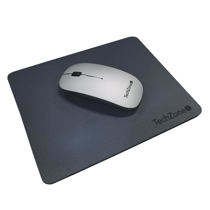 Mouse Inalámbrico Techzone Tz18Mouinamp-Pl Slide Silver De Batería Recargable 1600 Dpi'S 4 Botones Texturizado En Rubber Mousepad Regalo Año Garantía.