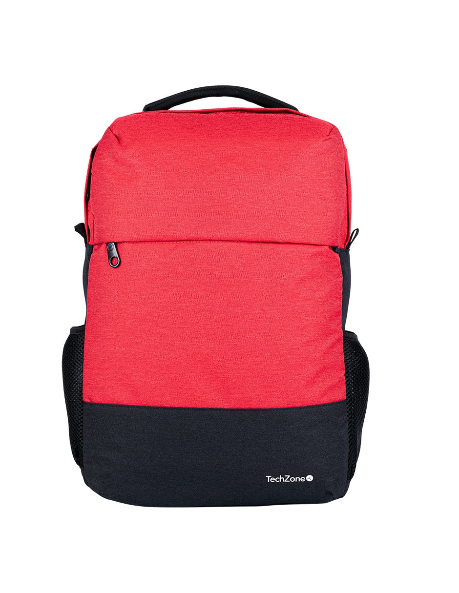 Mochilas Techzone Tz21Lbp07-N Backpack Strong Orange De 15.6 Pulgadas Múltiples Compartimientos Organizador Frontal Costuras Y Asas Reforzadas Garantía Limitada Por Vida