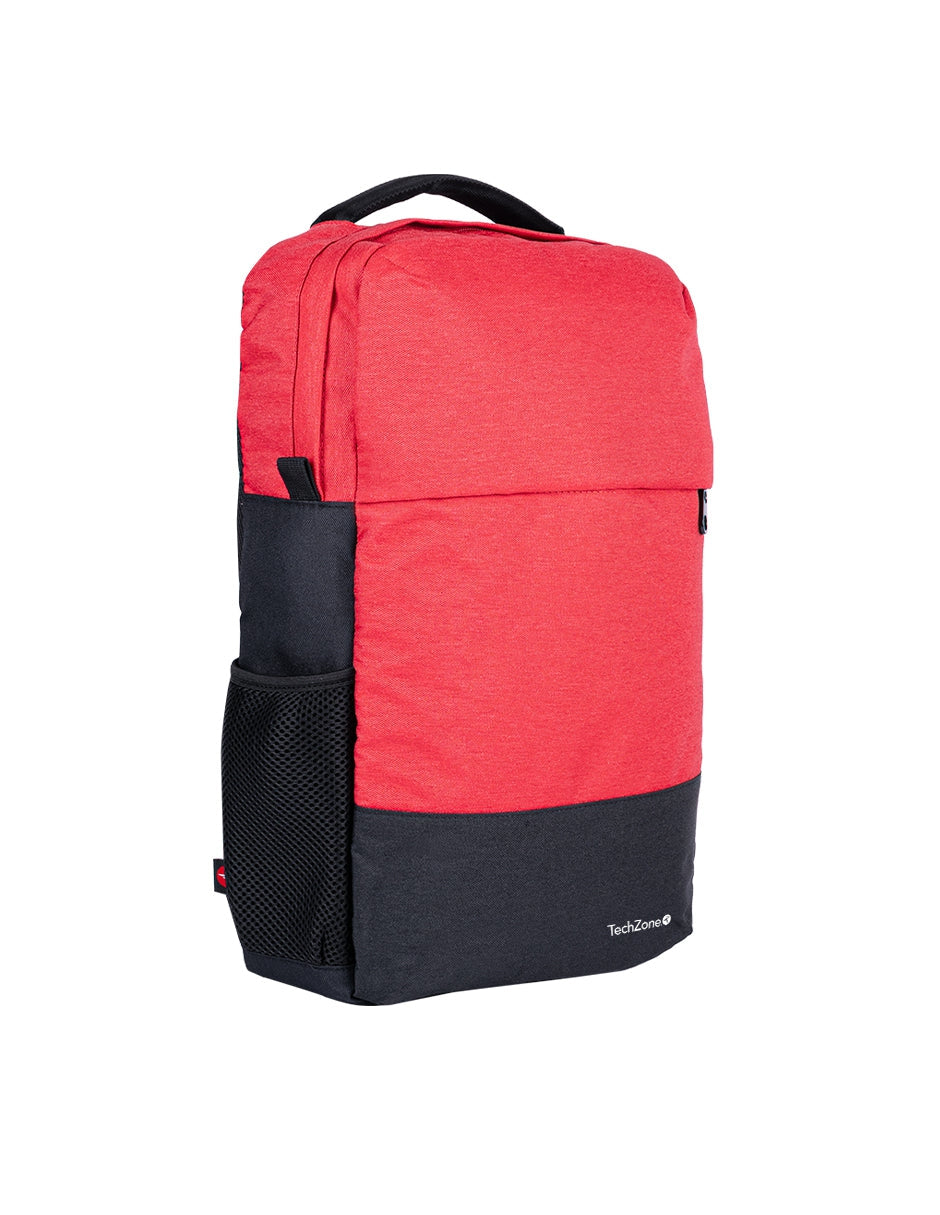 Mochilas Techzone Tz21Lbp07-N Backpack Strong Orange De 15.6 Pulgadas Múltiples Compartimientos Organizador Frontal Costuras Y Asas Reforzadas Garantía Limitada Por Vida