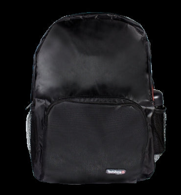 Mochila Techzone Tzlbp02 Back Pack Basic Capacidad De 15.6 Confeccionado En Nylon. Color Negro.