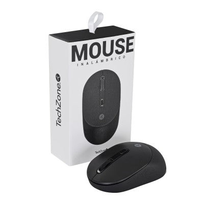 Mouse Techzone Tzmoug201-Ina Negro 4 Botones Inalámbrico Plug And Play 800/1200/1600 Dpi