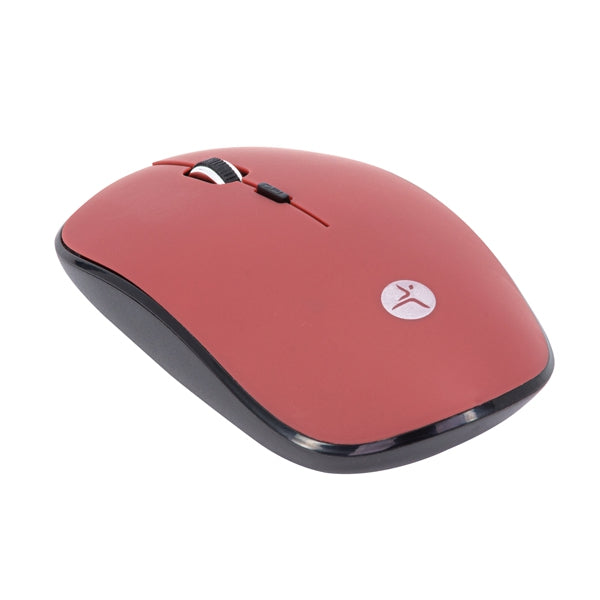 Mouse Inalámbrico Techzone Tzmouina03 Terra De 1600 Dpi'S 4 Botones Texturizado Rubber Color Rojo Año Garantía.