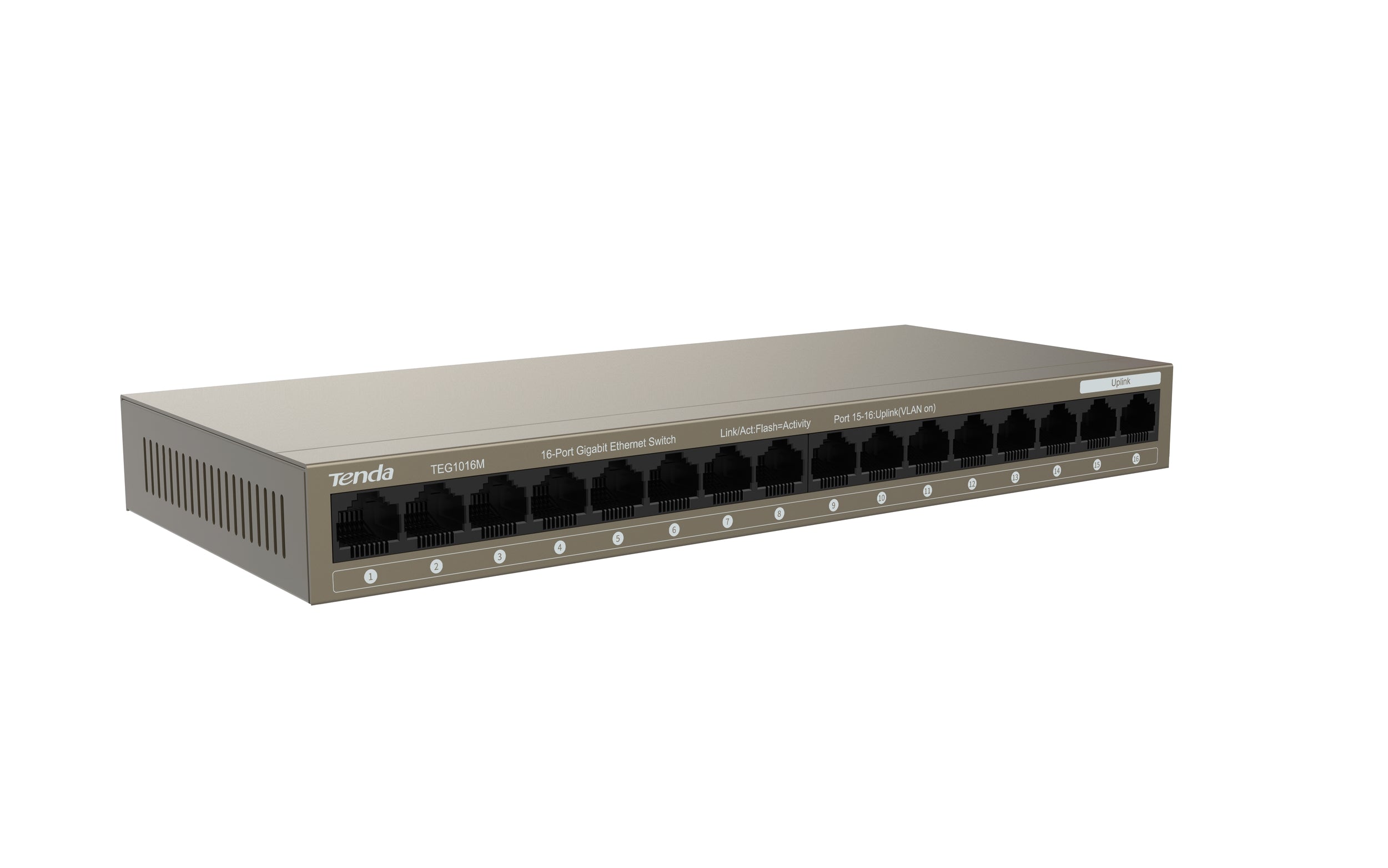 Switch Tenda Teg1016M Gigabit Puertos