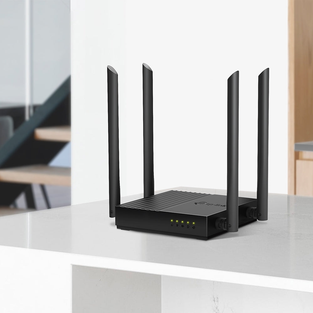 Router Inalámbrico Tp-Link Ac1200 Dual Band Archer C64 Wifi Mu-Mimo Gigabit De Gran Alcance