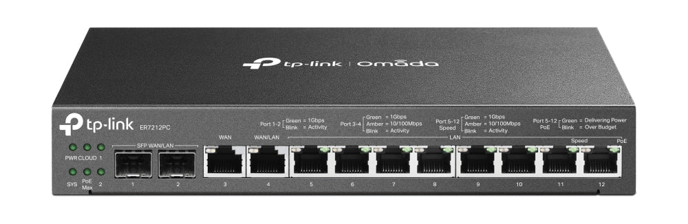 Vpn Router Tp-Link Er7212Pc Gigabit 3 En Omada De Gestión Centralizada Y Hasta 4 Puertos Wan Ethernet