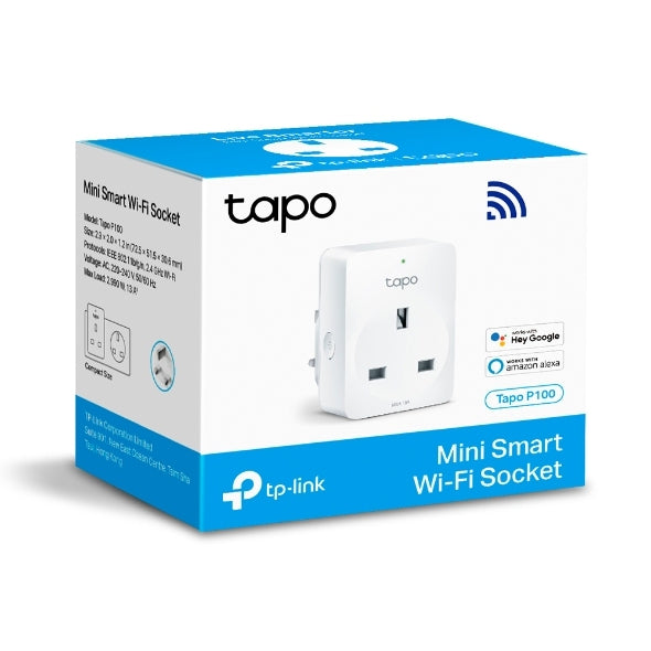 Kit Mini Enchufe Inteligente Wi-Fi Tp-Link Tapo P100(1-Pack)