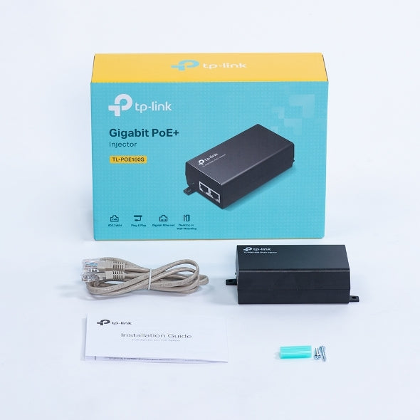 Inyector Poe Tp-Link Tl-Poe160S 2 Puertos Gigabit Estandares Ieee802.3Af/At