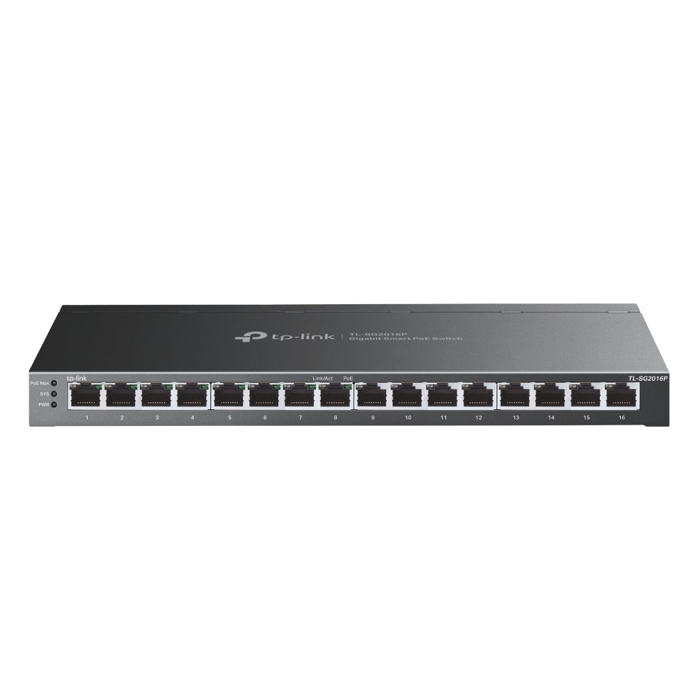 Switch Tp-Link Tl-Sg2016P 16 Puertos 8 Puertos Poe Integrado Con Omada Sdn