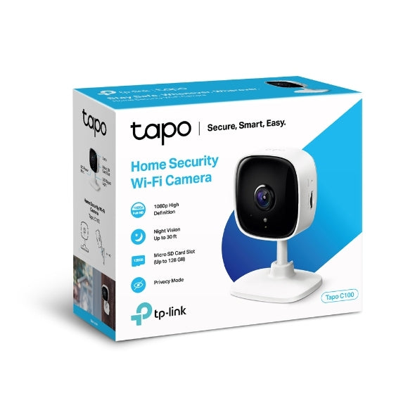 Cámara Inalámbrica Día/Noche Tp-Link Tapo C100 Wifi De Seguridad Para Interiores