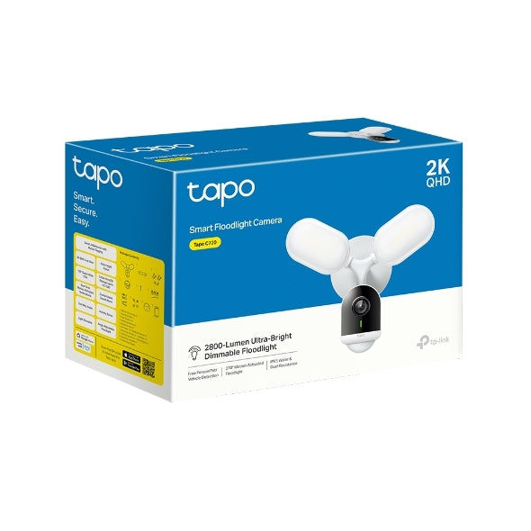 Camara Ip Tp-Link Tapo C720 Camara Reflectora Inteligente Ip65 2K Qhd Proyector Activado Por Movimiento