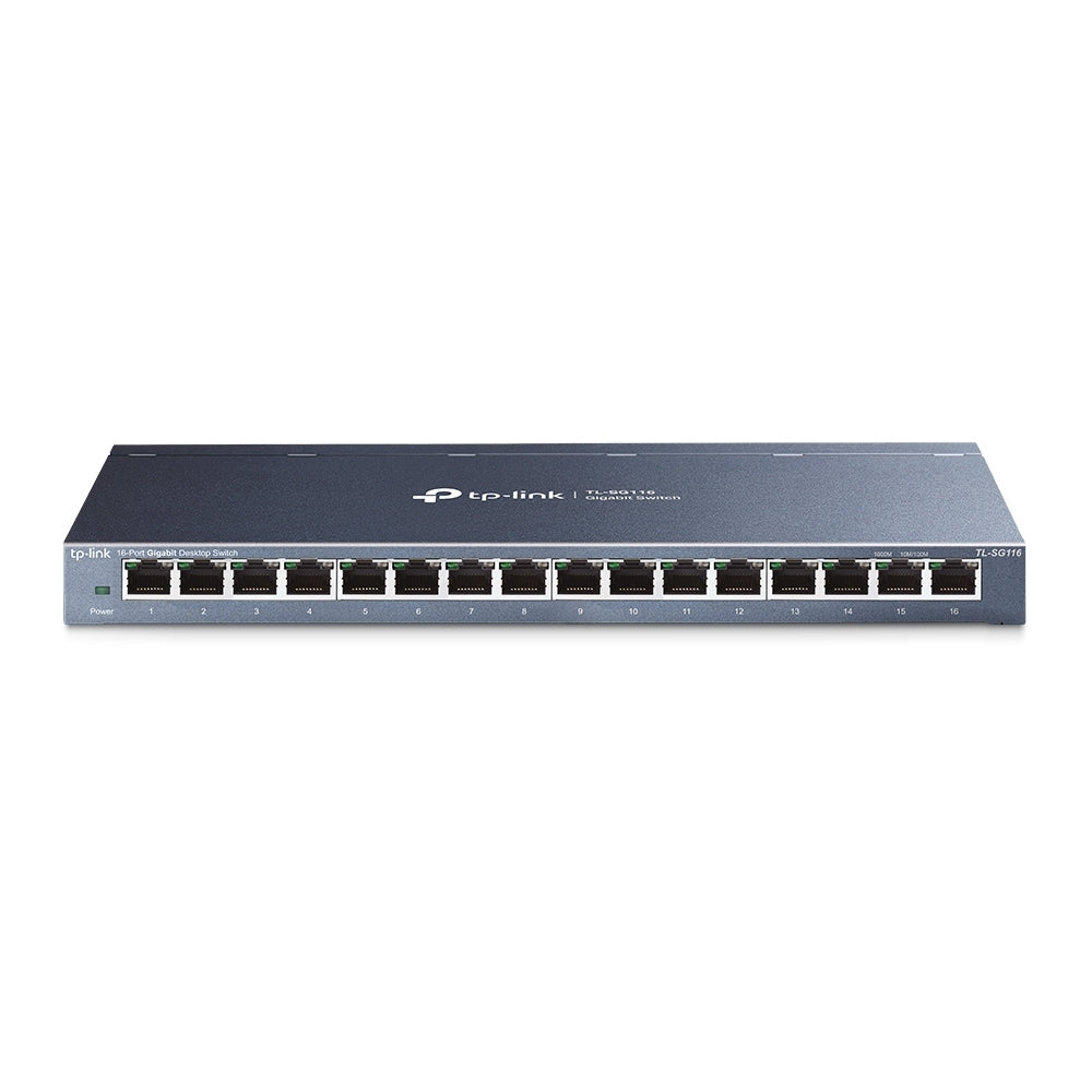 Switch Gigabit Tp-Link Tl-Sg116 Negro 10 W Puertos