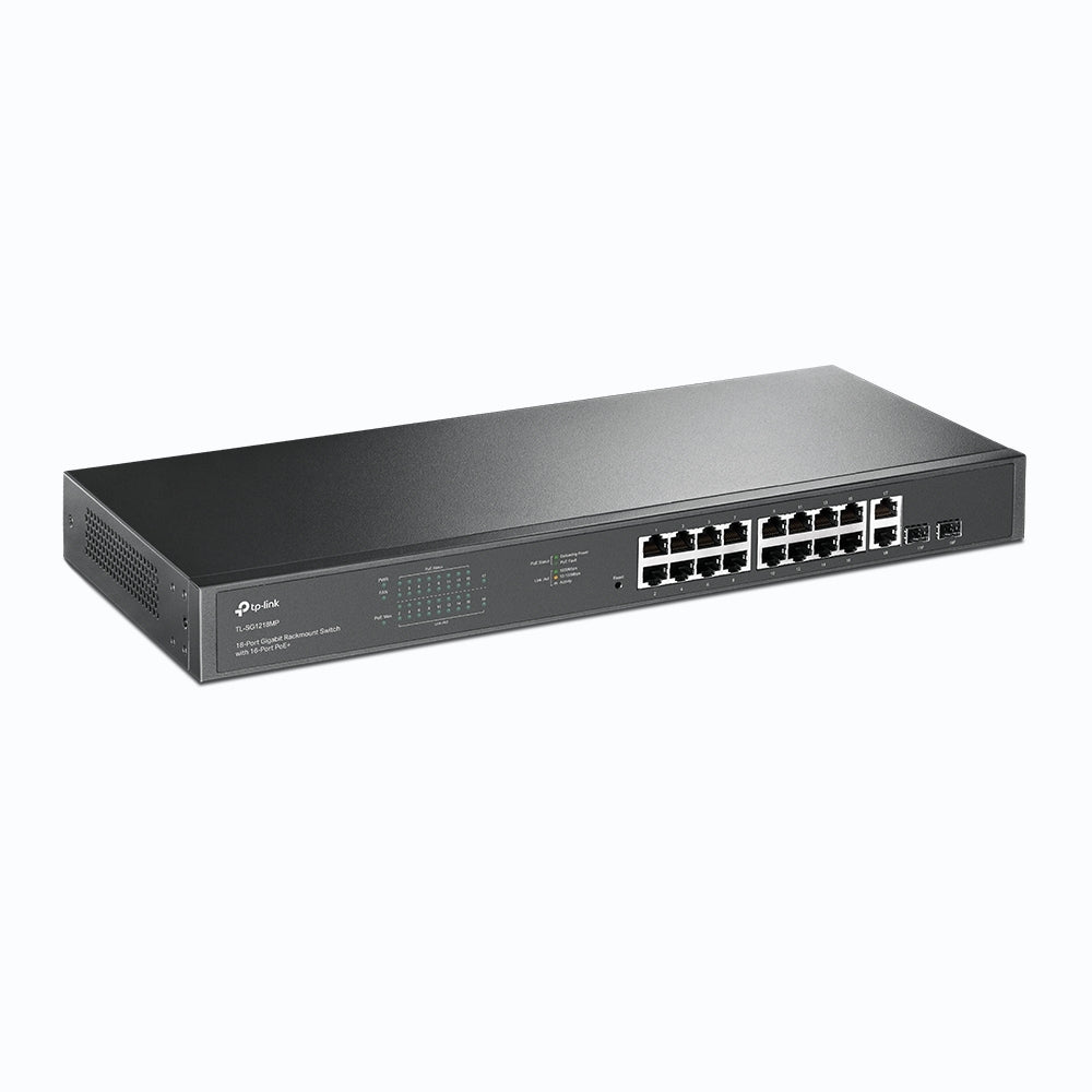 Switch No Administrable Tp-Link Tl-Sg1218Mp Negro 16 Puertos