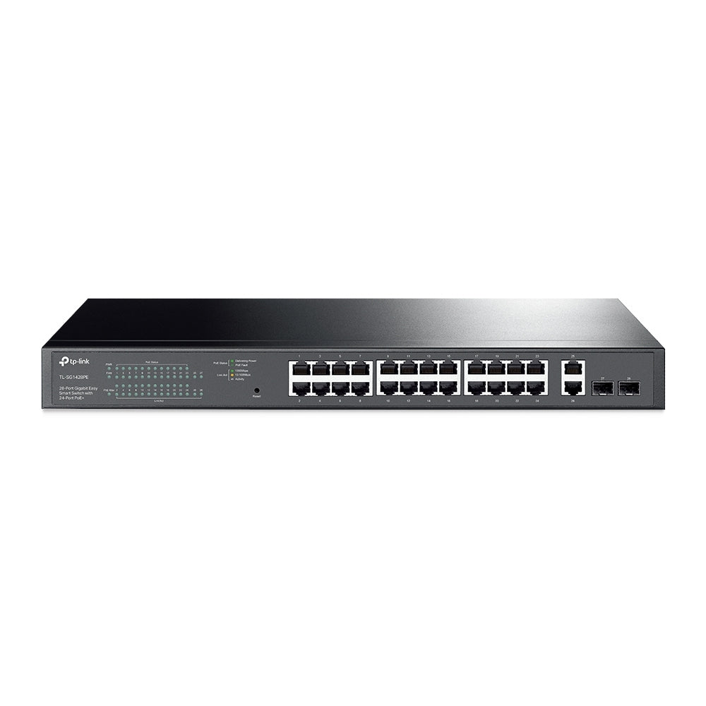 Switch Tp-Link Tl-Sg1428Pe Negro 3047 W 26 Puertos Cat3 Cat4 Cat5 Cat5E Cat6