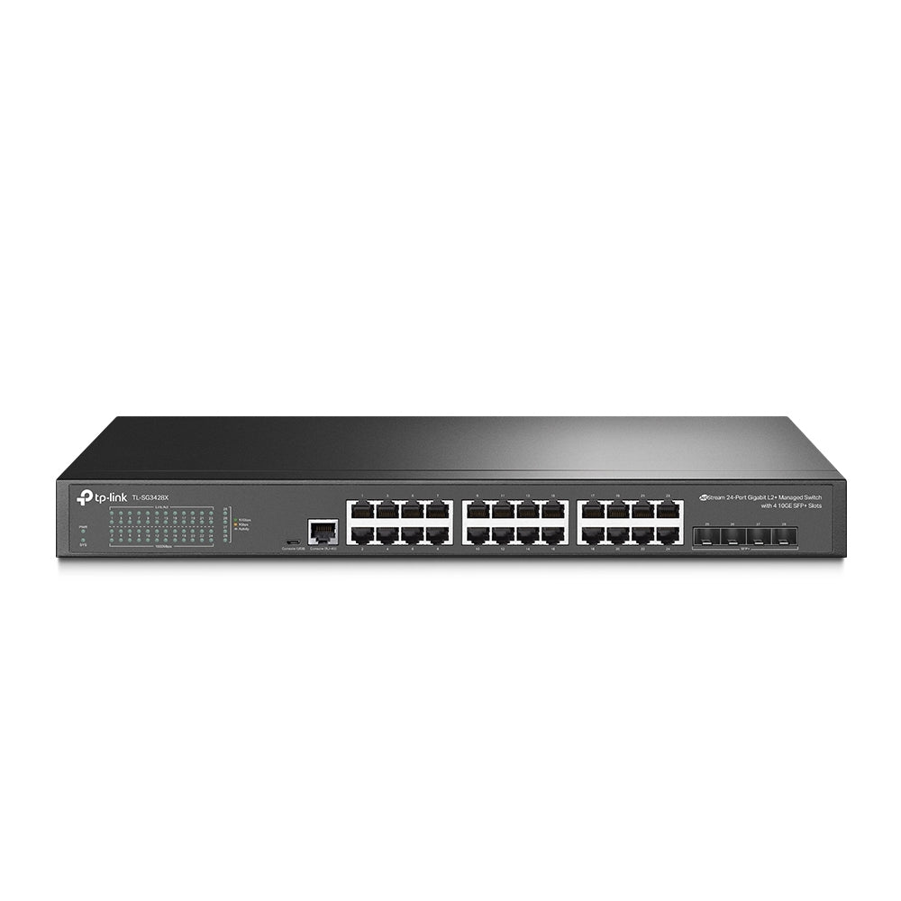 Switch Tp-Link Tl-Sg3428X (Tl-Sg3428X) 24 Puertos 10/100/1000 Mbps L2+ Con Ranuras 10Ge Sfp+