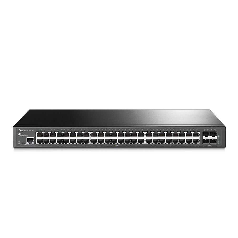 Switch L2 Tp-Link Tl-Sg3452 (Tl-Sg3452) Negro 48 + Sfp Slots