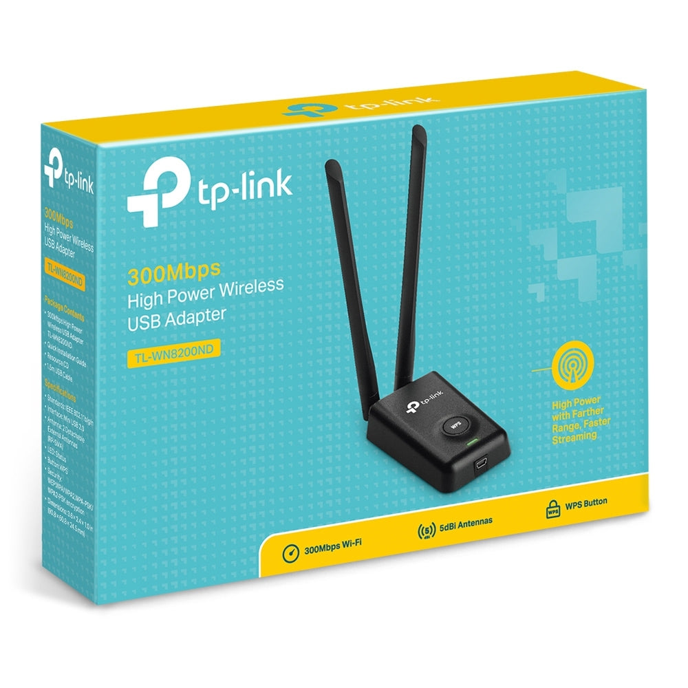 Adaptador Usb Tp-Link Tl-Wn8200Nd Inalámbrico 300 Mbit/S Negro