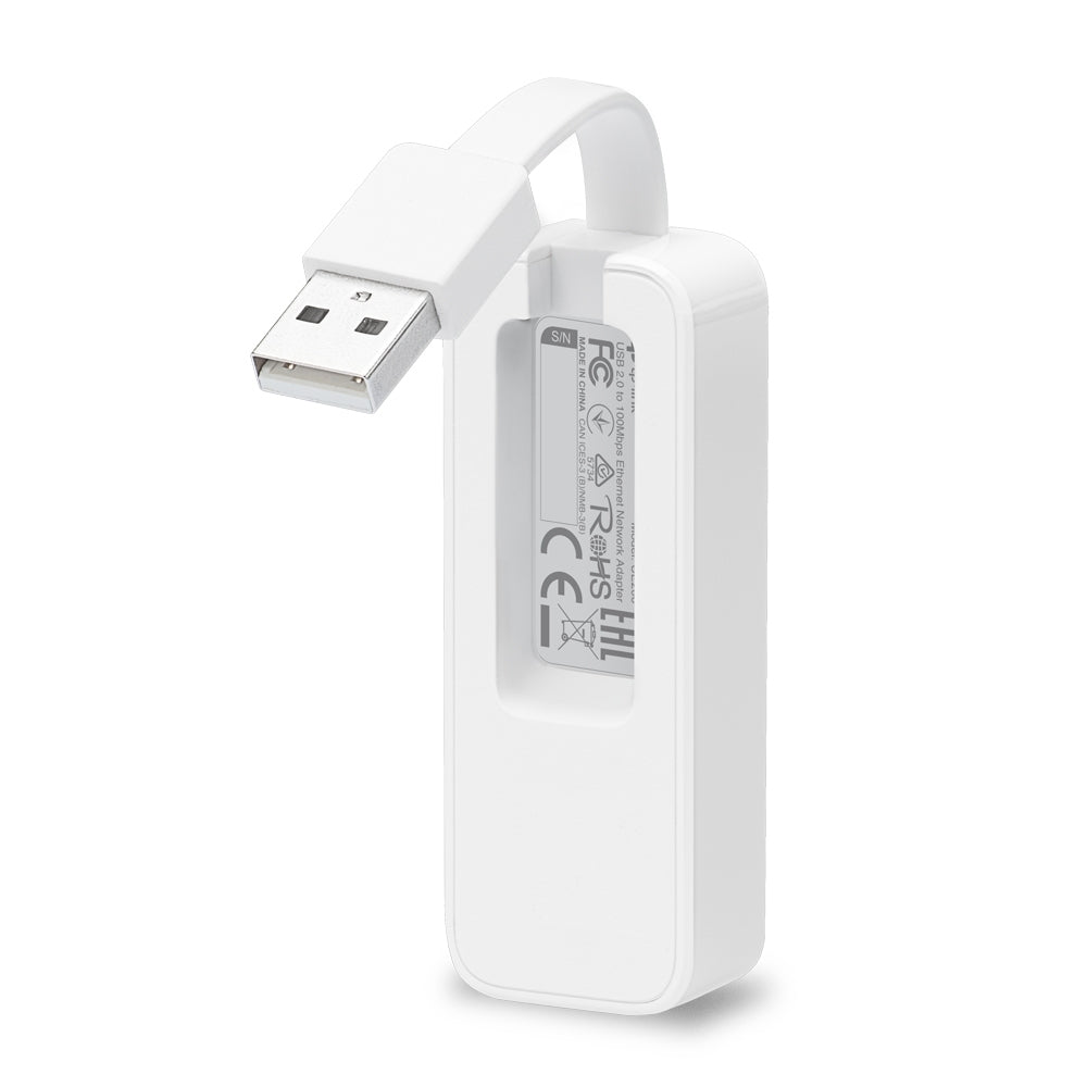 Adaptador Usb- Ethernet Rj45 Tp-Link Ue200 Color Blanco