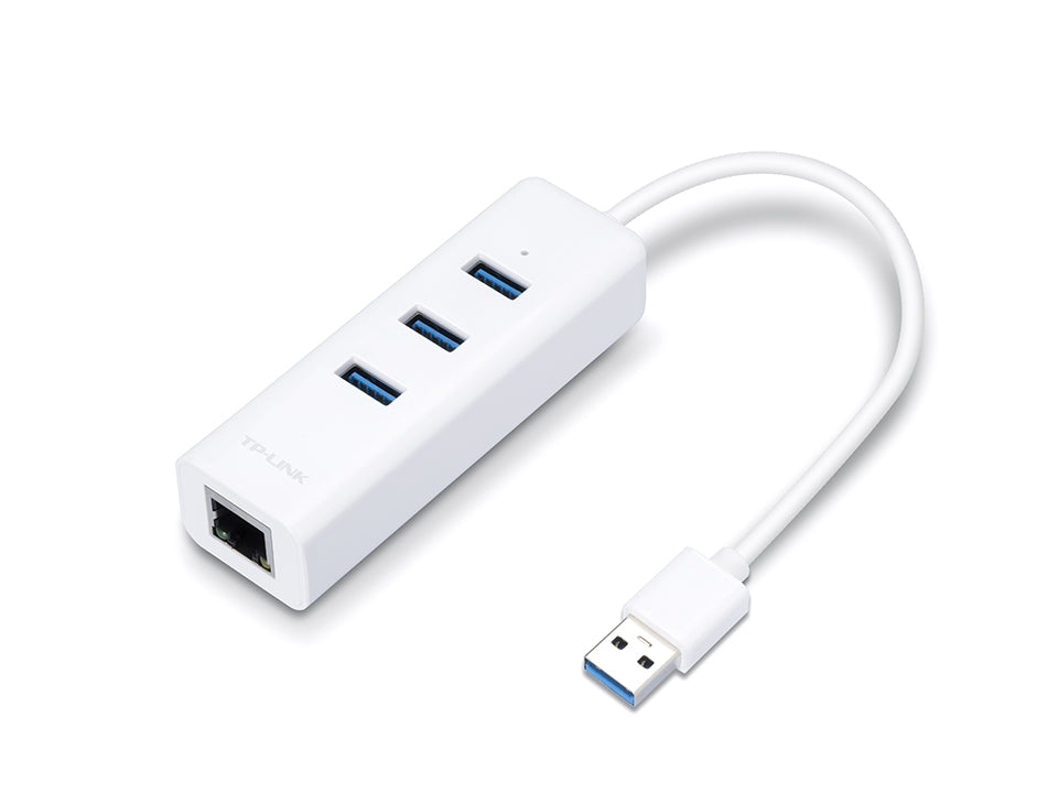 Adaptador Usb 2 En 1 Tp-Link Ue330 Con Hub De Puertos 3.0 Y Ethernet Gigabit (Ue330)