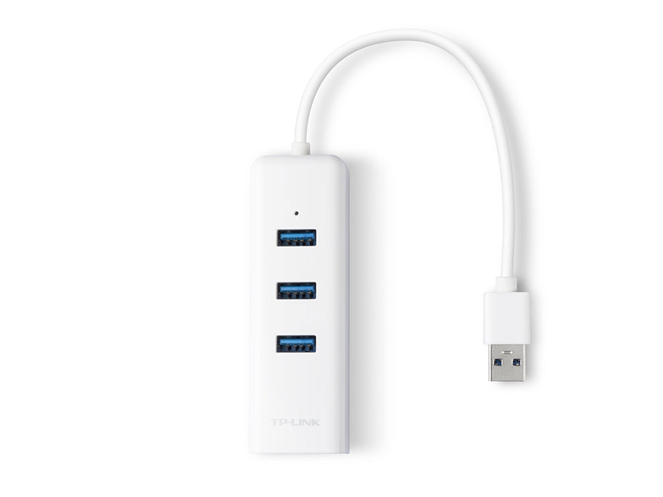 Adaptador Usb 2 En 1 Tp-Link Ue330 Con Hub De Puertos 3.0 Y Ethernet Gigabit (Ue330)