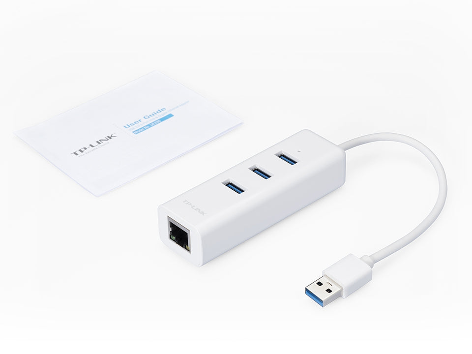 Adaptador Usb 2 En 1 Tp-Link Ue330 Con Hub De Puertos 3.0 Y Ethernet Gigabit (Ue330)