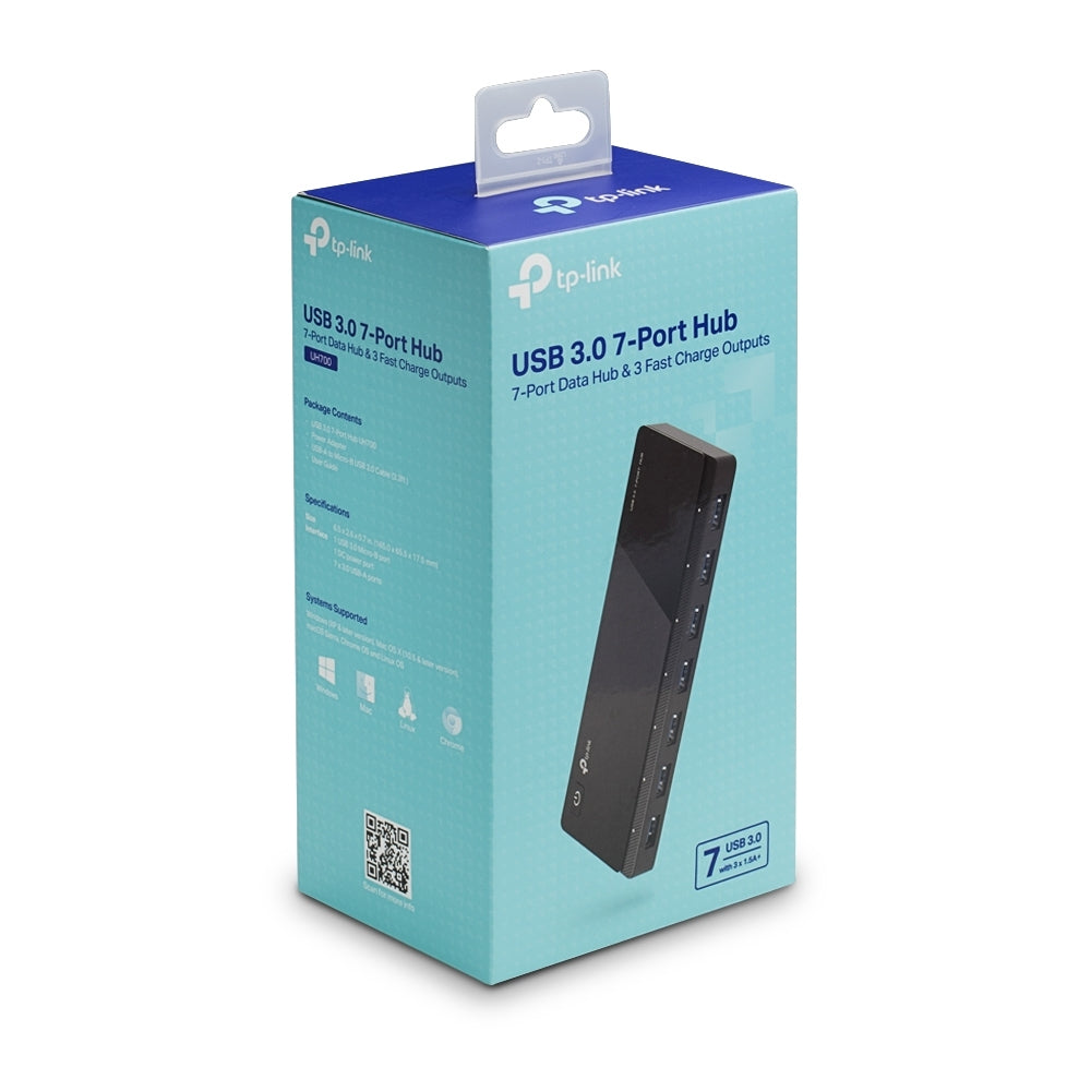 Hub Usb 3.0 Tp-Link Uh700 7Ptos Negro