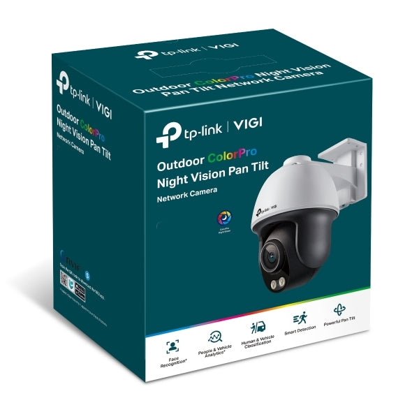 Camara Ip Pt Tp-Link Vigi Vigi C540S Panoramica Color Pro Night Vision Exterior 4Mp Ip66 Deteccion Humano Y Vehiculo Tecnologia Wdr Audio Bidireccional H.265 360