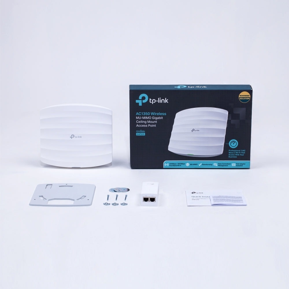 Access Point Omada Eap225 Gigabit Inalámbrico Mu-Mimo Ac1350 Para Montaje En Techo Tp-Link