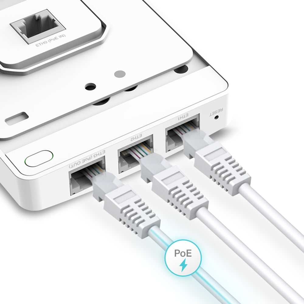 Access Point Omada Eap235-Wall Ac1200 Inalámbrico Mu-Mimo Para Instalación En Pared Tp-Link