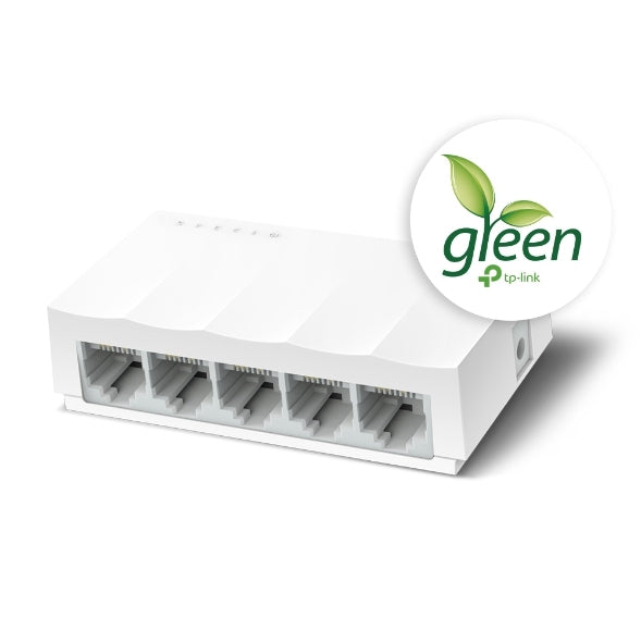 Switch No Administrable Tp-Link Ls1005 De Puertos Para Escritorio Ptos 10/100M Y Tecnología Green Ethernet