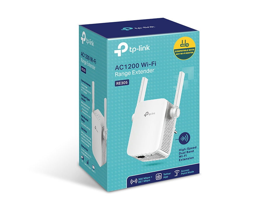 Expansor De Rango Dual Band Tp-Link Re305 Extensor Wi-Fi Ac1200