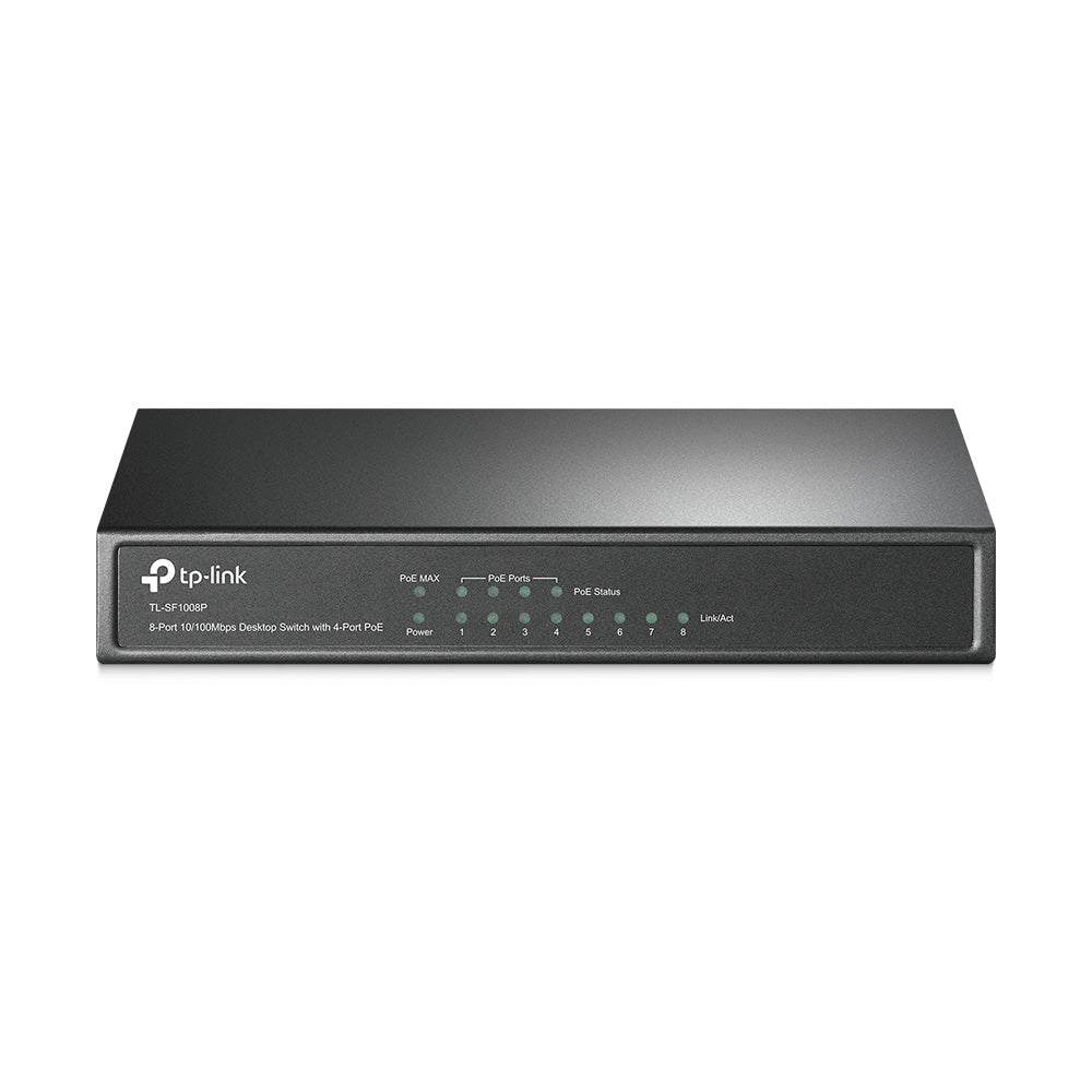 Switch Poe Tp-Link Tl-Sf1008P Negro 53 W Puertos