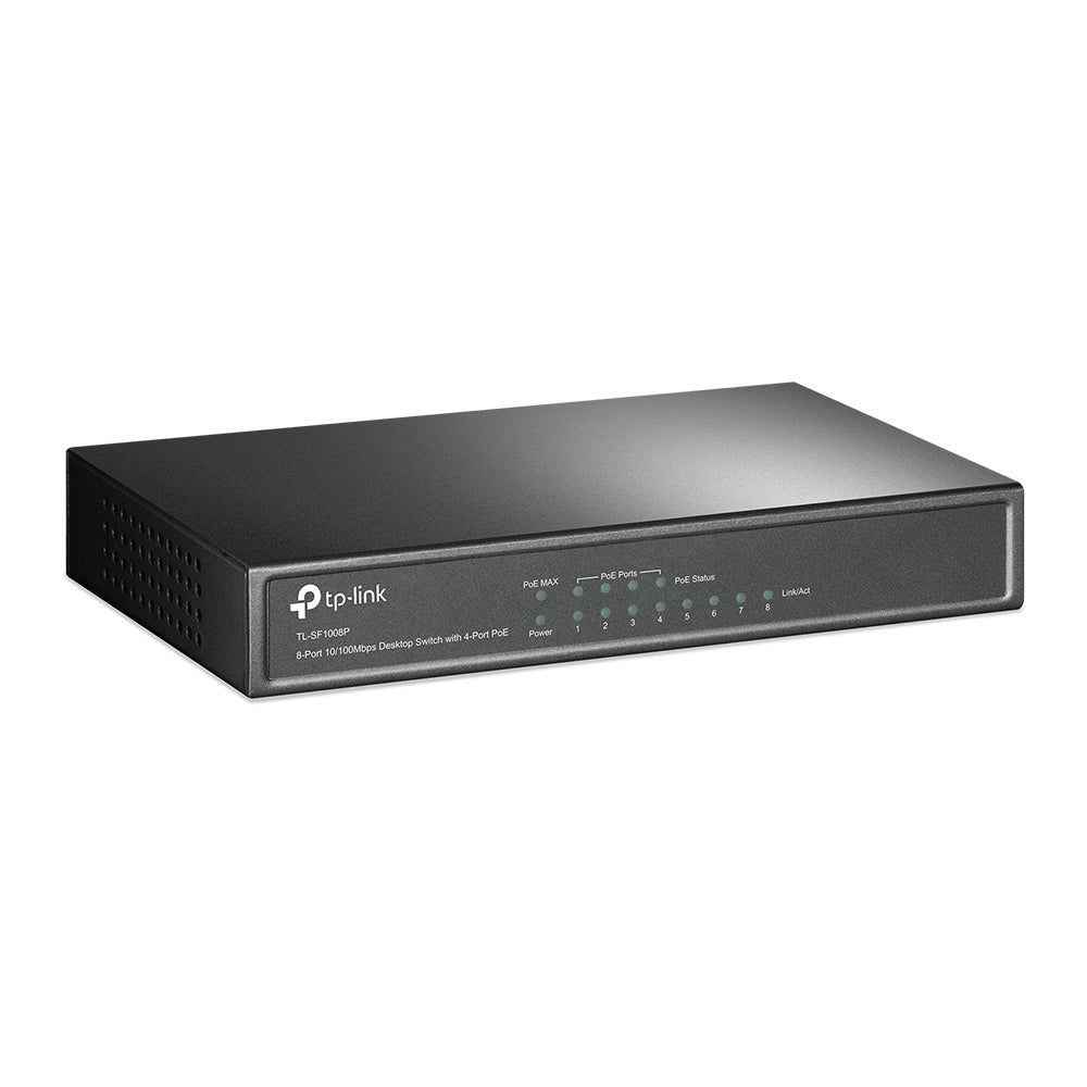 Switch Poe Tp-Link Tl-Sf1008P Negro 53 W Puertos