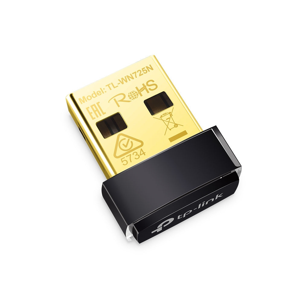 Adaptador Usb Nano Tp-Link Tl-Wn725N Inalámbrico 150 Mbit/S Negro