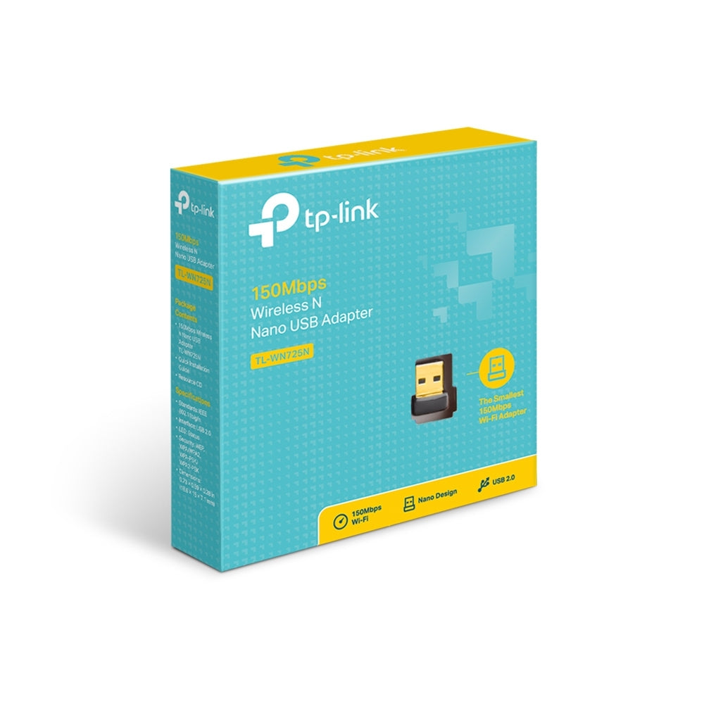 Adaptador Usb Nano Tp-Link Tl-Wn725N Inalámbrico 150 Mbit/S Negro